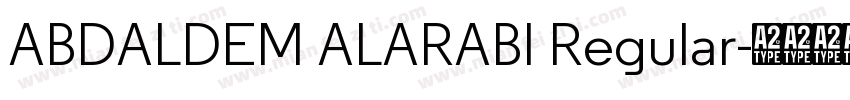 ABDALDEM ALARABI Regular字体转换